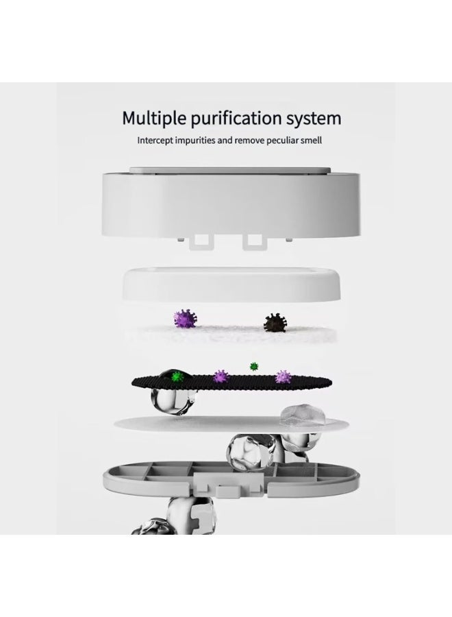 م.ا & ف'س نافورة مياه للقطط، نافورة مياه للحيوانات الأليفة من الفولاذ المقاوم للصدأ مع مضخة هادئة، سعة كبيرة 3.2 لتر/108 أونصة، موزع مياه للحيوانات الأليفة مناسب للاستخدام الداخلي - Image 4